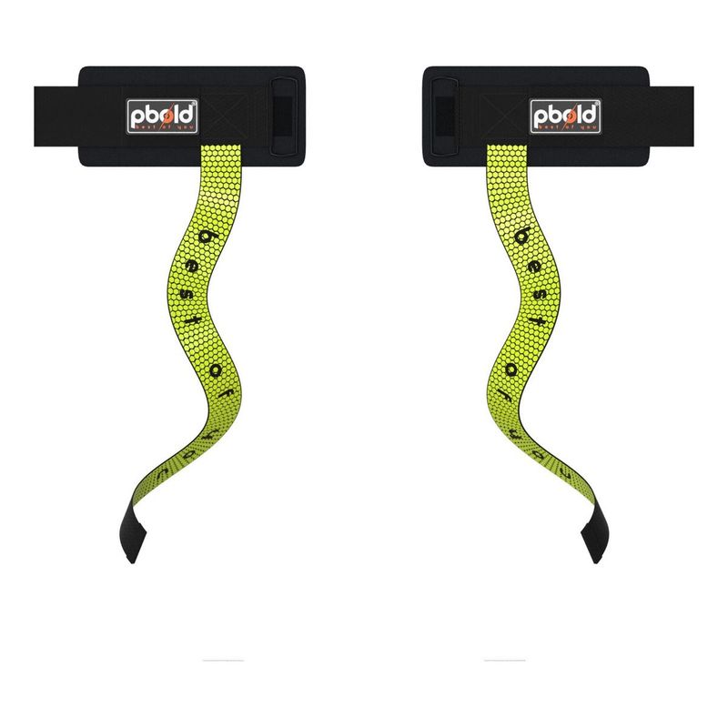 PBOLD - Straps Muñequeras Crossfit Pesas Gym Correas Limón