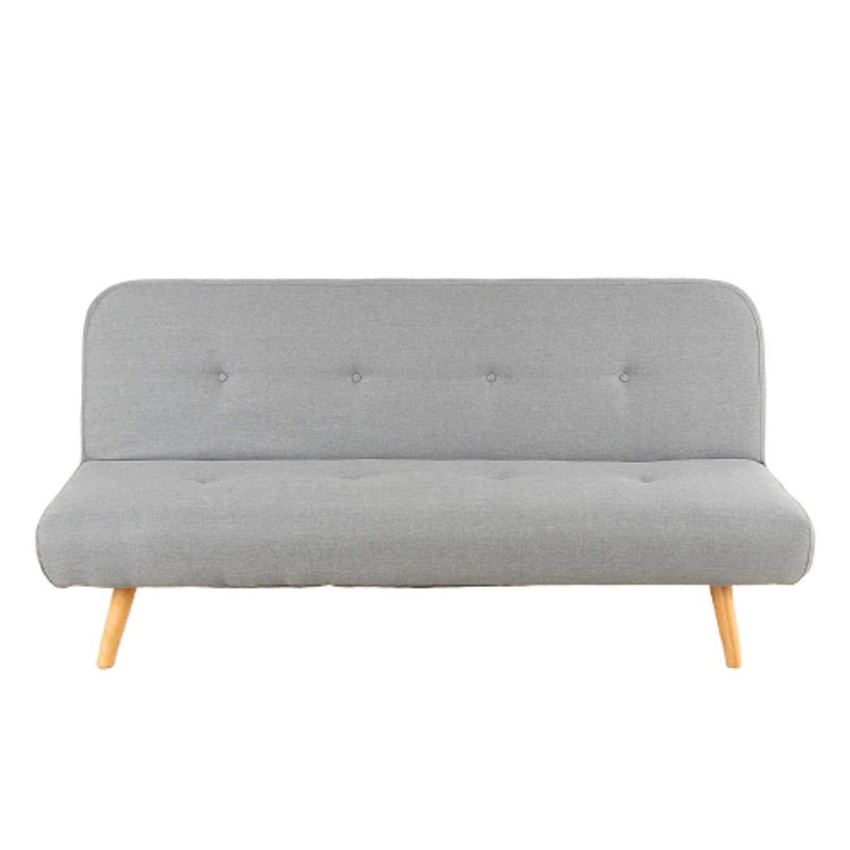 SOFA MARKET - Sofa Cama Nordik 3 Puestos Tela Gris