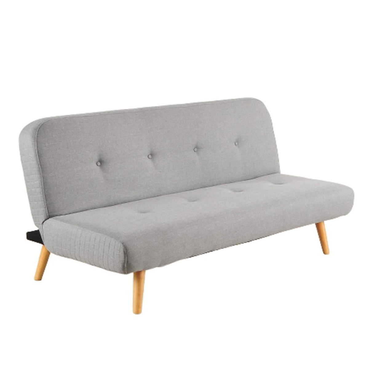 SOFA MARKET - Sofa Cama Nordik 3 Puestos Tela Gris