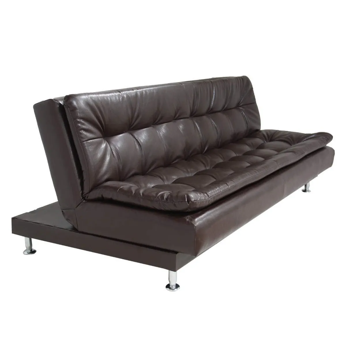 SOFA MARKET - Sofa Cama Elton 3 Puestos Ecocuero Cafe