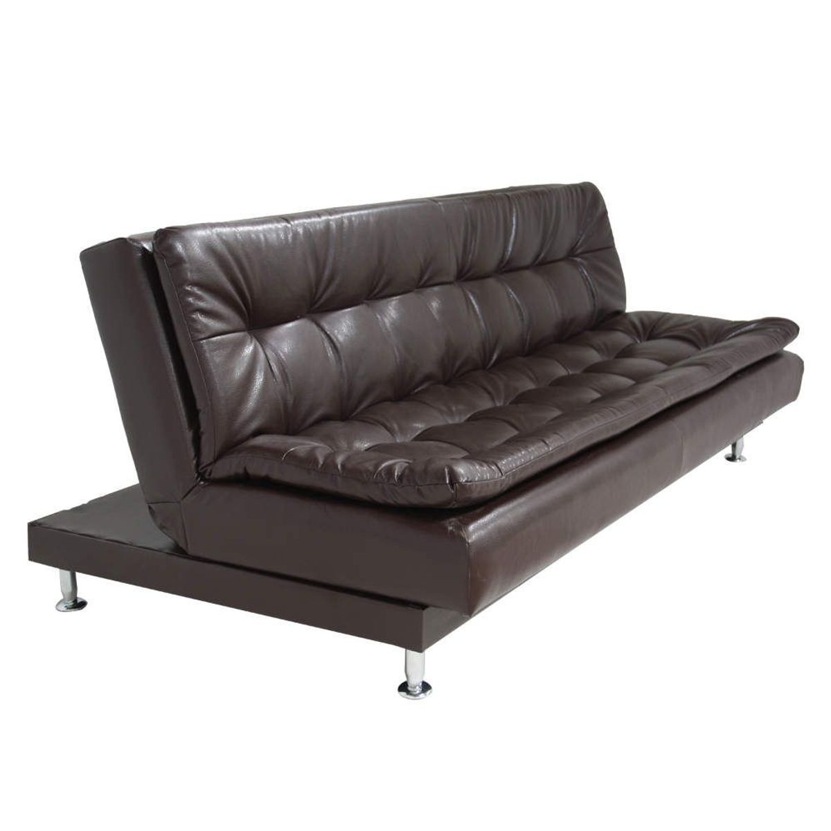 SOFA MARKET - Sofa Cama Elton 3 Puestos Ecocuero Cafe