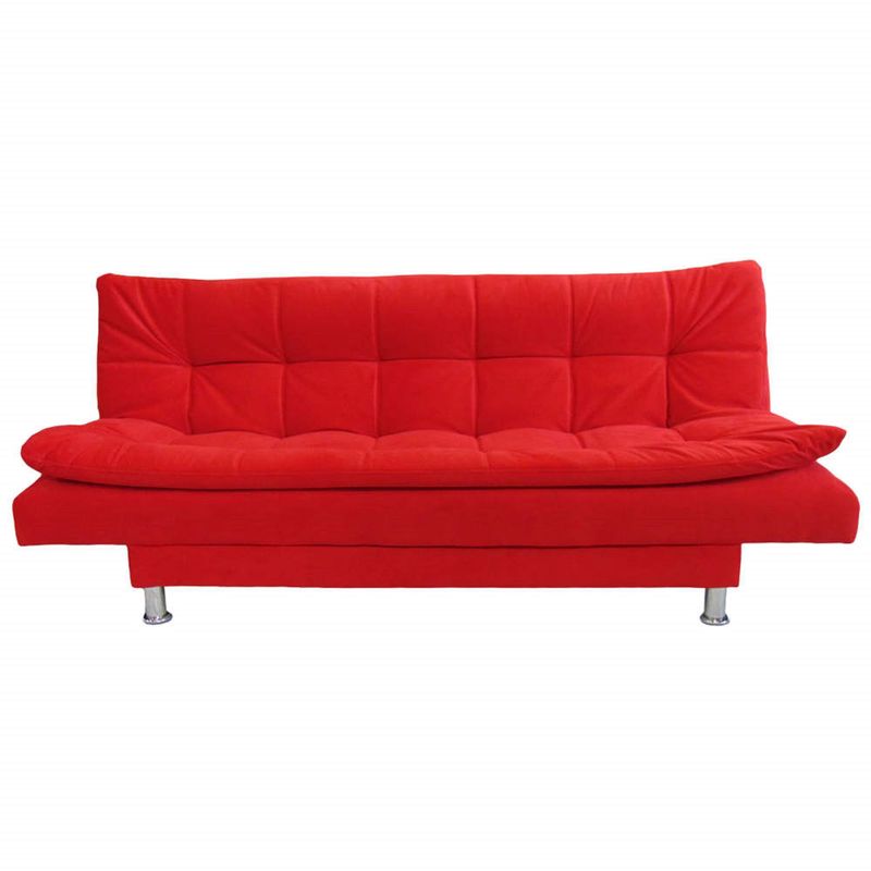 SOFA MARKET - Sofa Cama Blender 3 Puestos Tela Rojo