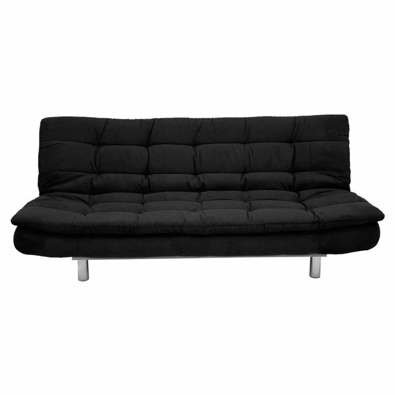 SOFA MARKET - Sofa Cama Sierra 3 Puestos Tela Negro