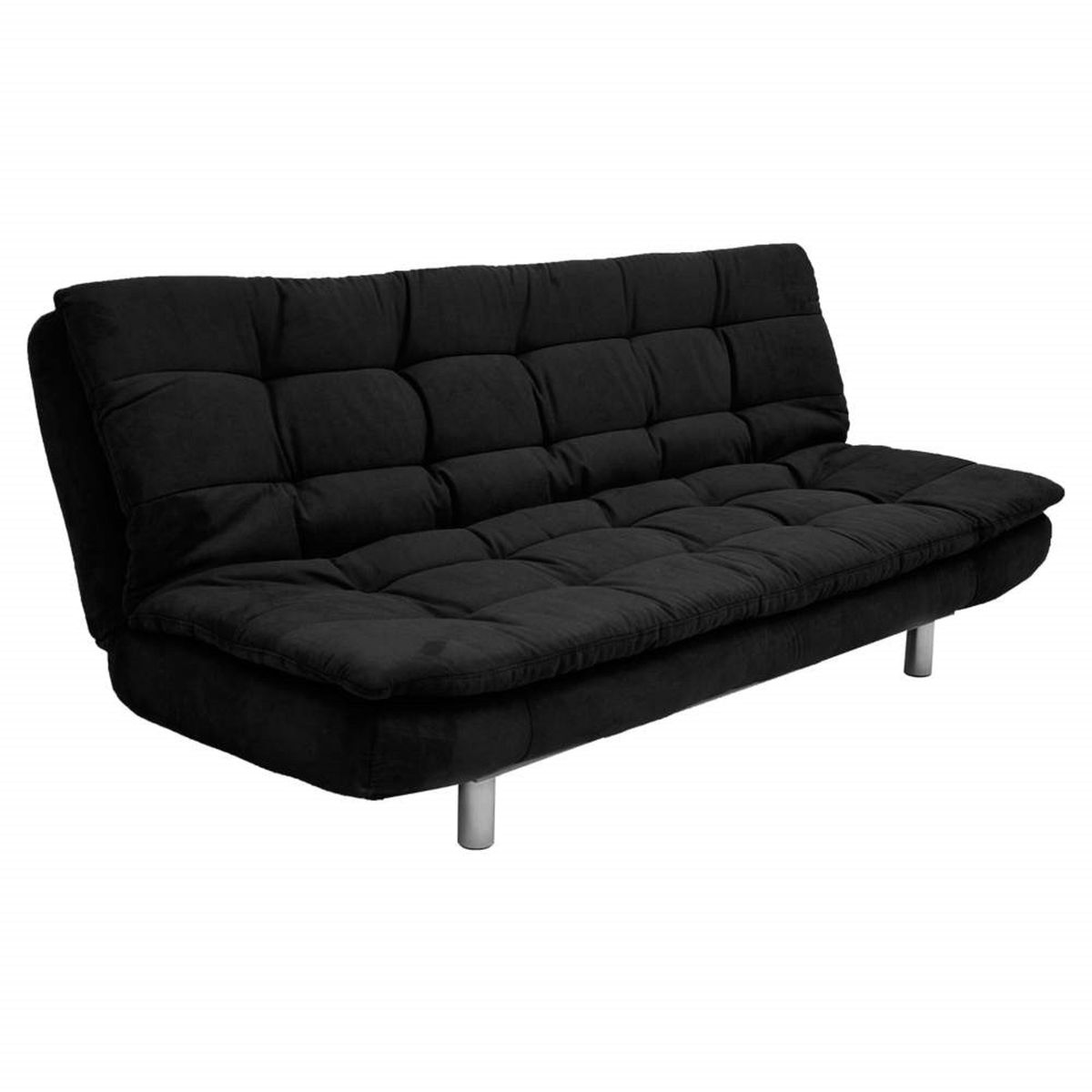 SOFA MARKET - Sofa Cama Sierra 3 Puestos Tela Negro