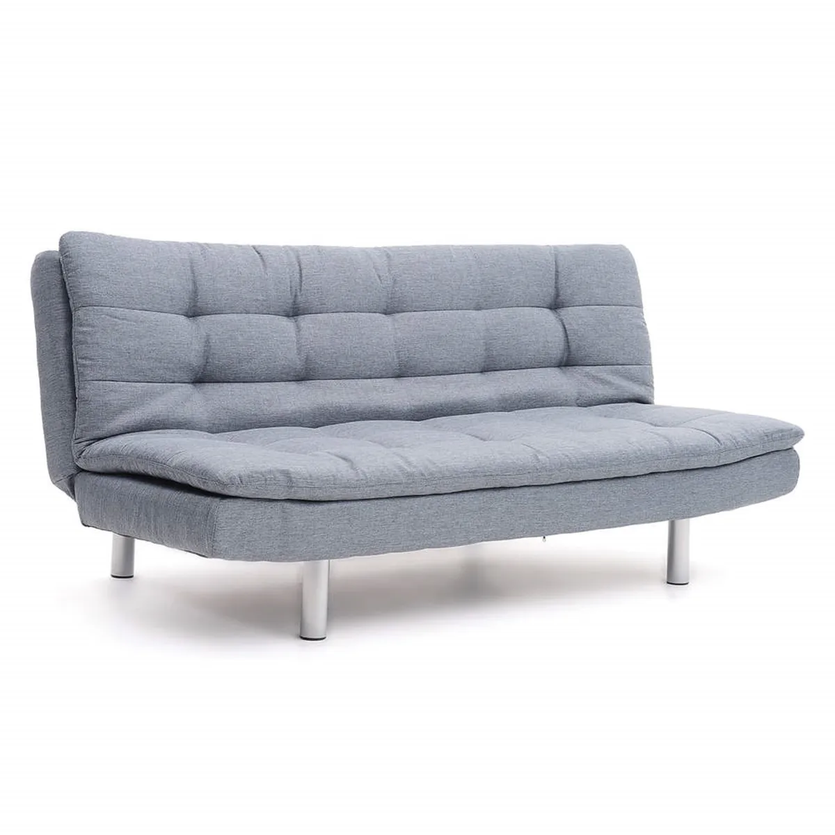 SOFA MARKET - Sofa Cama Sierra 3 Puestos Tela Gris