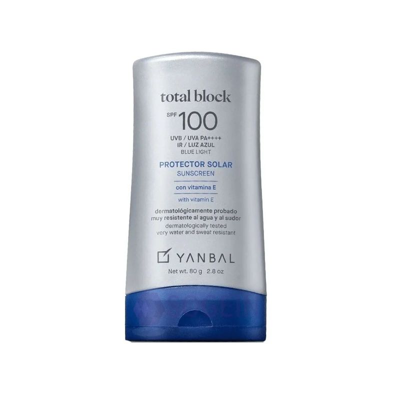 YANBAL - Protector solar Total Block SPF100 de Yanbal 80 gr