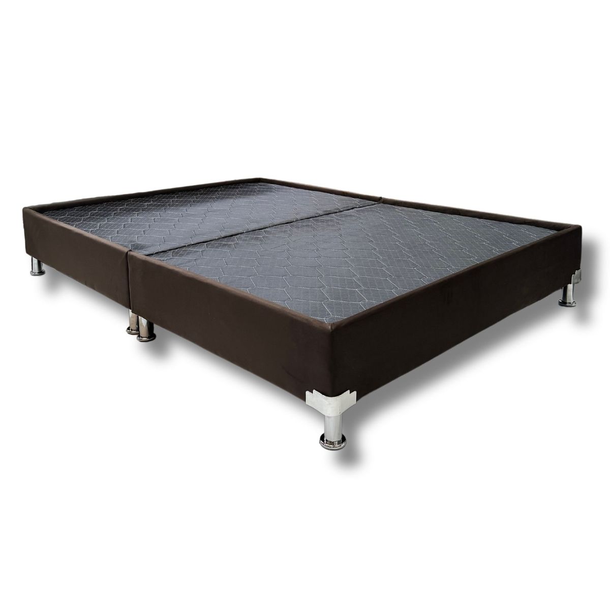 ESTILO Y CONFORT - Basecama dividida de 160x190 Tela Café