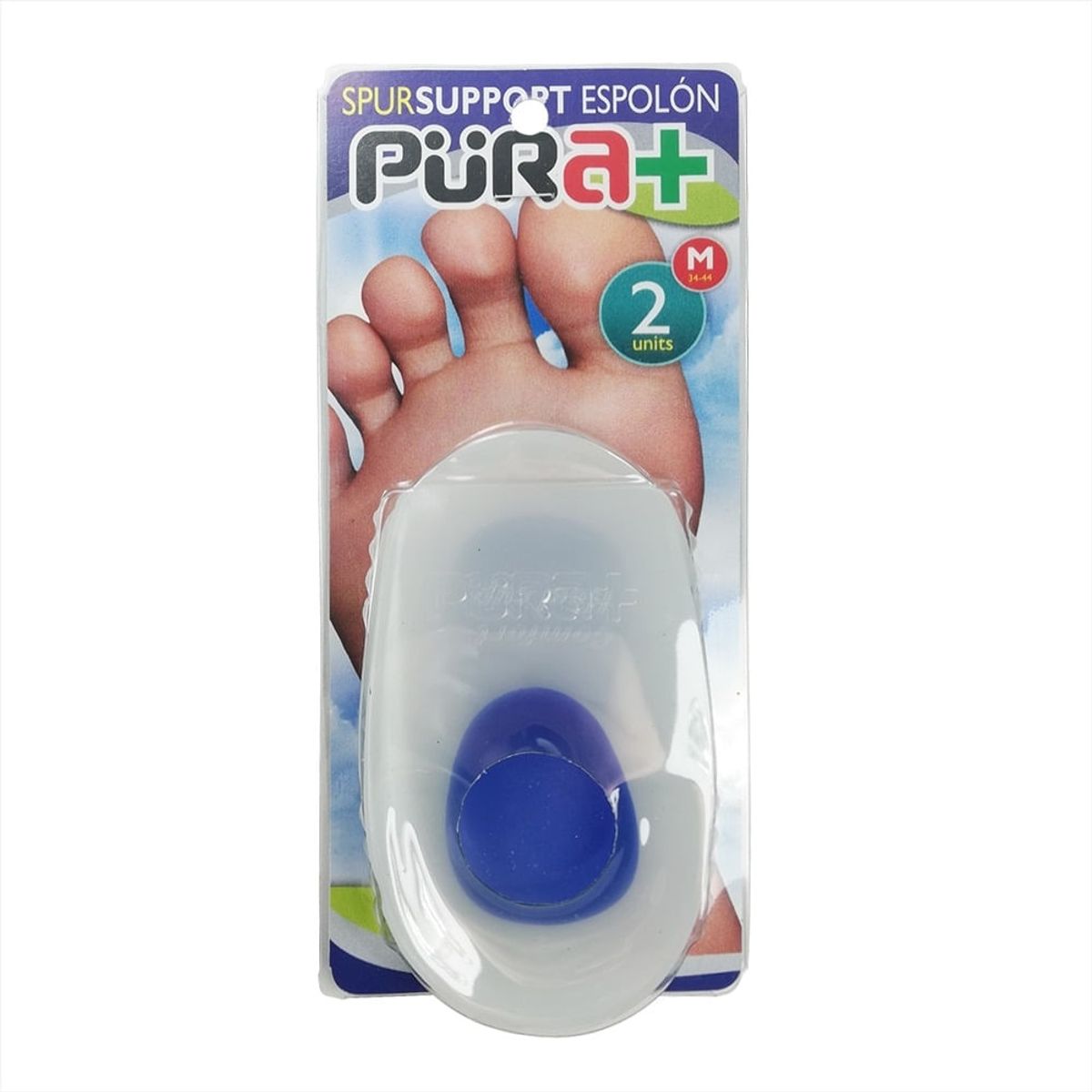 PURA - Taloneras Pura Espolon Punto Azul X 2und