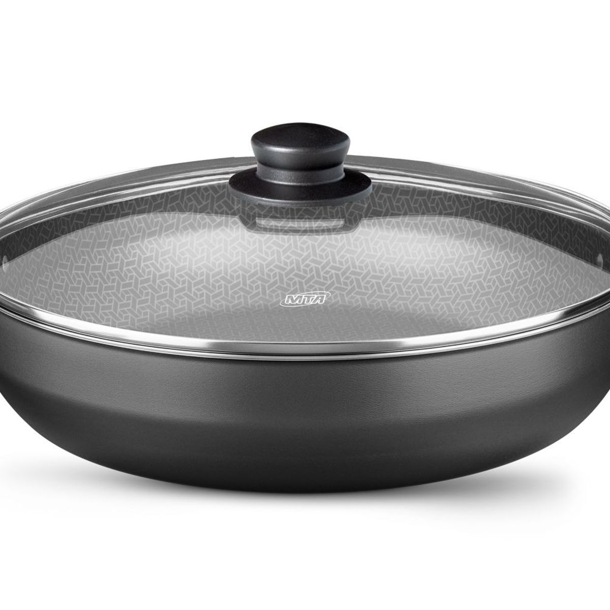 MTA - WOK DISCO N36 TVT ANTIADHERENTE MARCA MTA GRAFITE