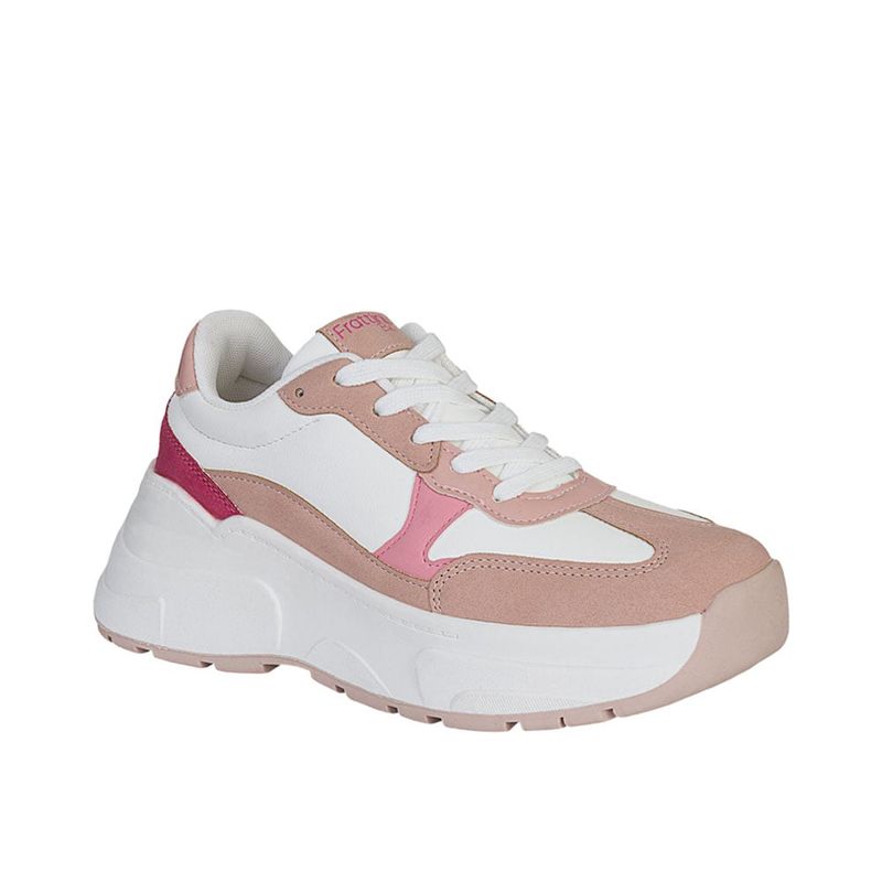 FRATTINI BELA - Tenis de Mujer marca FRATTINI BELA en Color BLANCO ROSADO  / ZAP.AA201