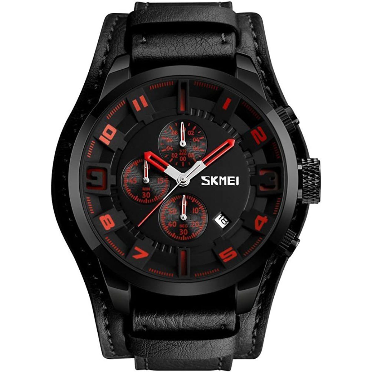 SKMEI - RELOJ SKMEI 1309 NEGRO CUARZO ROJO FOCUS