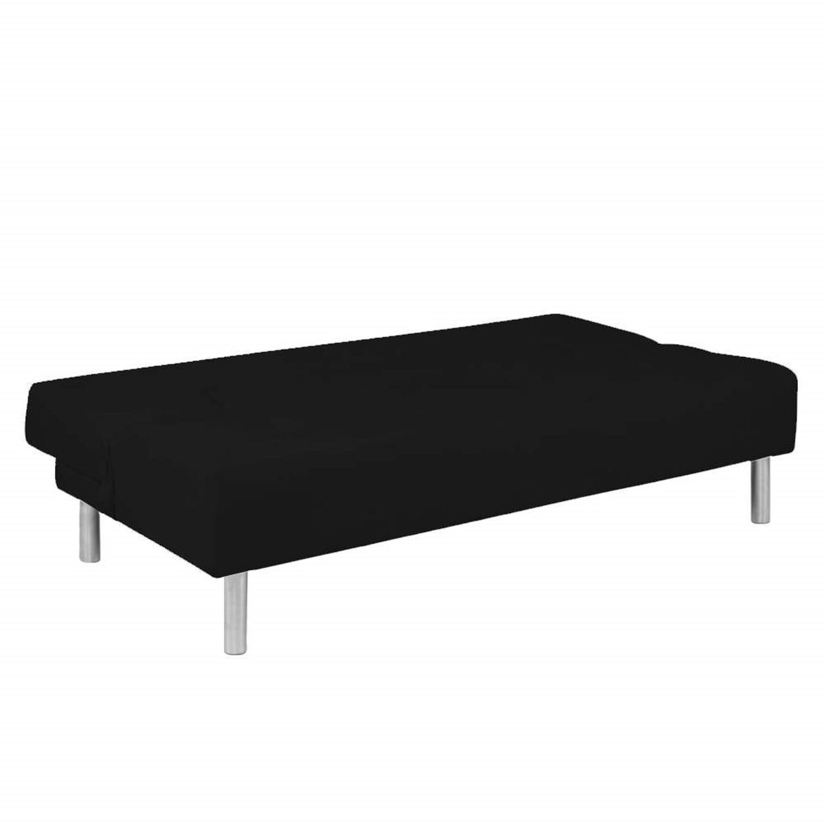 SOFA MARKET - Sofa Cama Michigan 3 Puestos Tela Negro