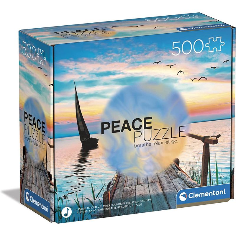 CLEMENTONI - Rompecabezas 500 Piezas Atardecer En El Lago Mindfulness
