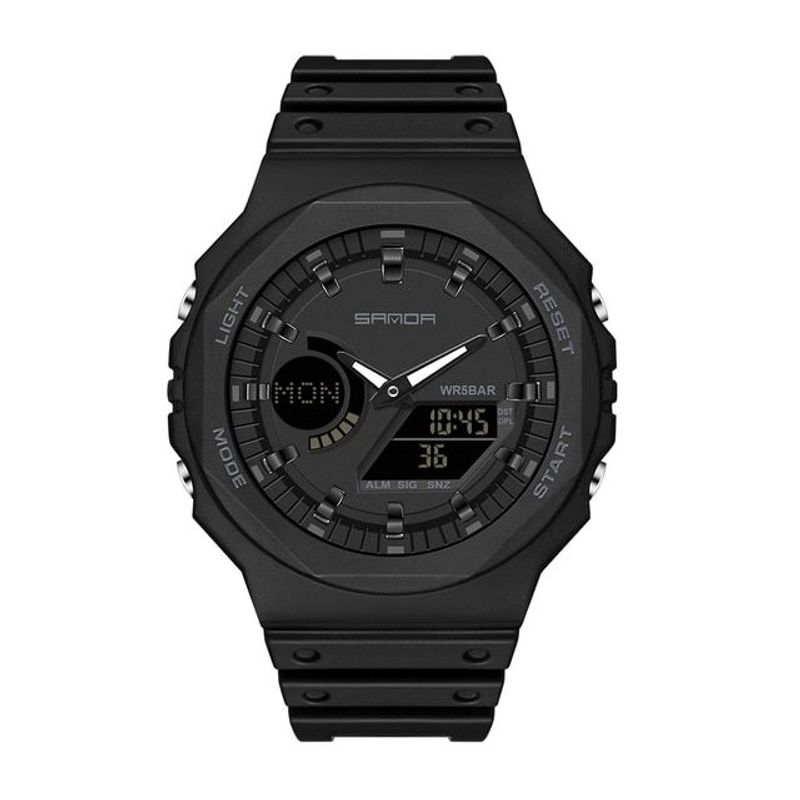 SANDA - RELOJ HOMBRE SANDA NEGRO COMPLETO 6016