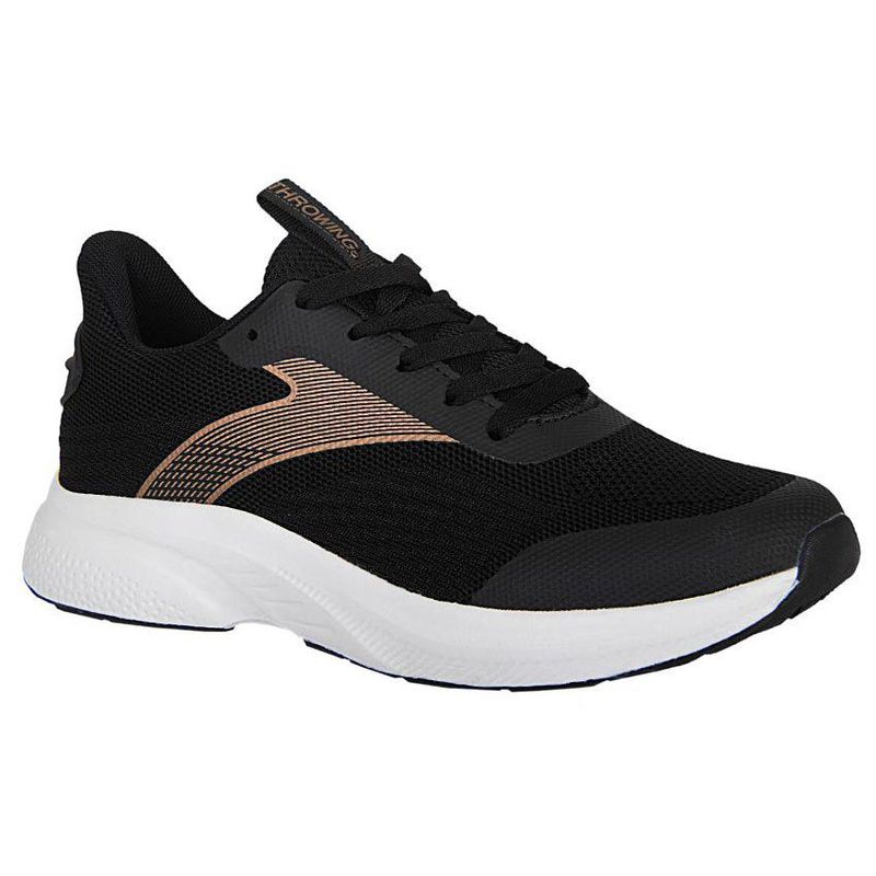 THROWING - Tenis de mujer marca throwing en color negro cafe