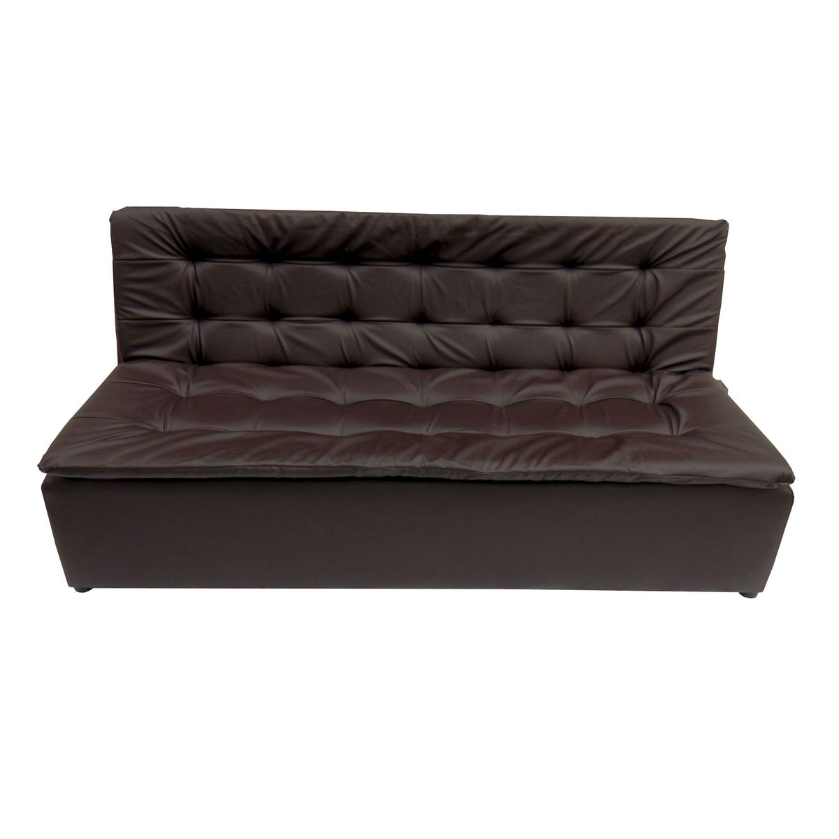 SOFA MARKET - Sofa Cama Lego 3 Puestos Ecocuero Cafe