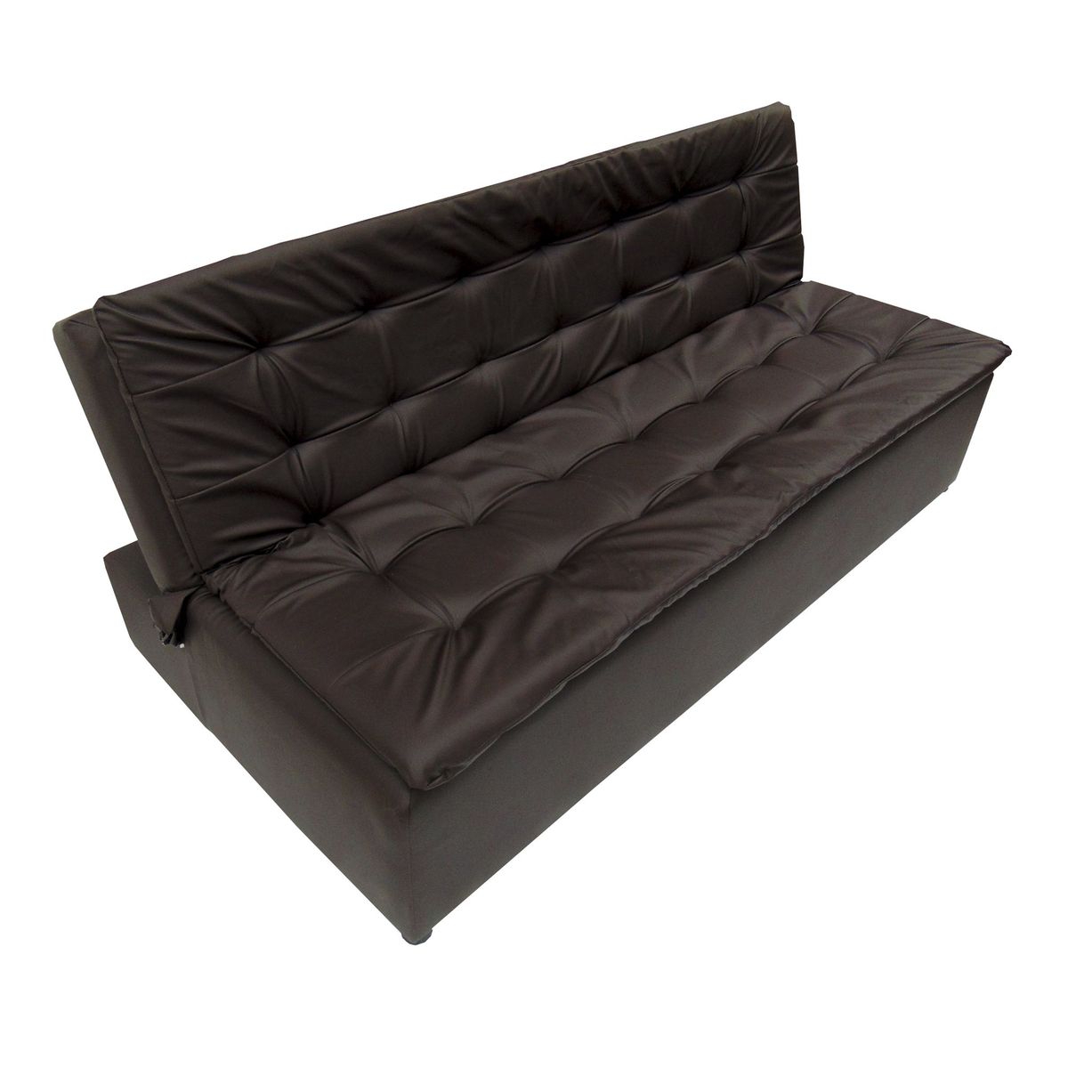 SOFA MARKET - Sofa Cama Lego 3 Puestos Ecocuero Cafe