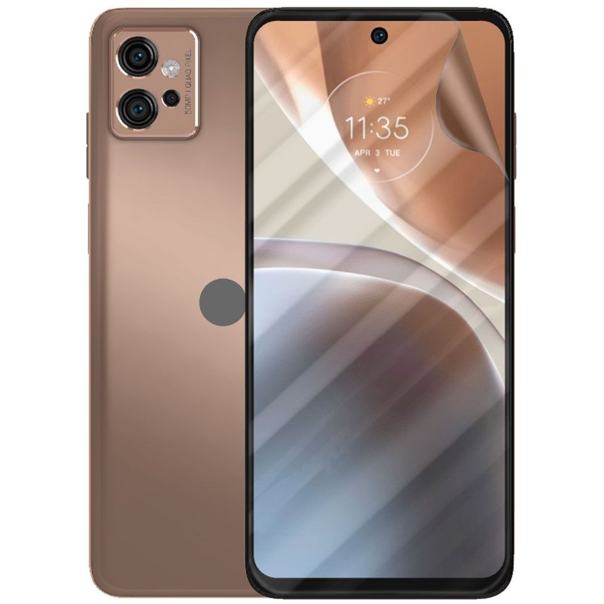 GENERICO - Protector Pantalla Hidrogel Compatible Con Motorola G32 Clear