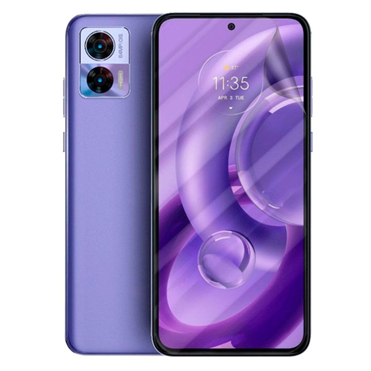 GENERICO - Protector Pantalla Hidrogel Compatible Con Motorola Edge 30 Neo Clear