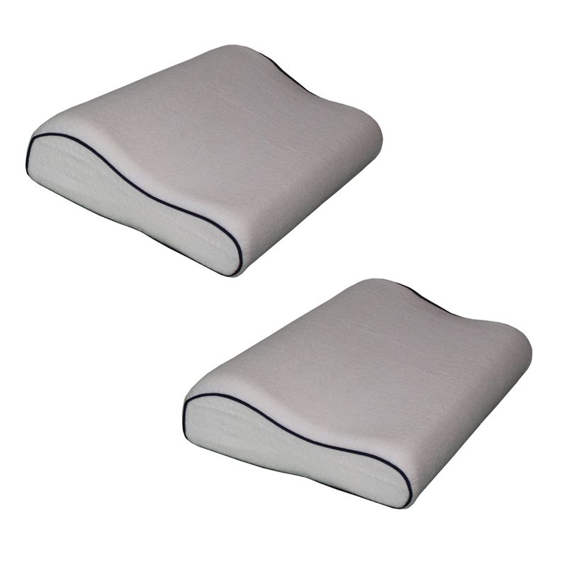GENERICO - Set X 2 Almohadas Cervical Viscoelástica Memory Foam