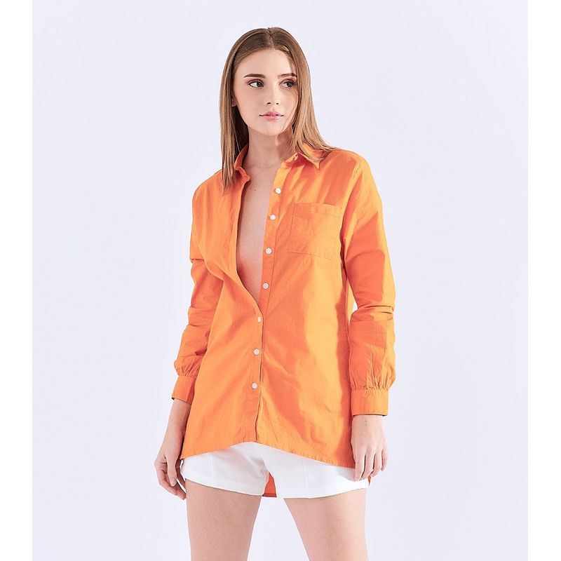DEREK - Camisa Manga Larga Para Mujer Overzise Derek