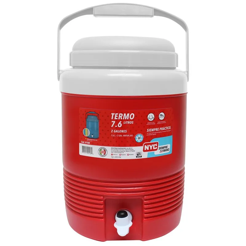 NYC - Termo nyc 7,6 litros 2 galones hielero insulado