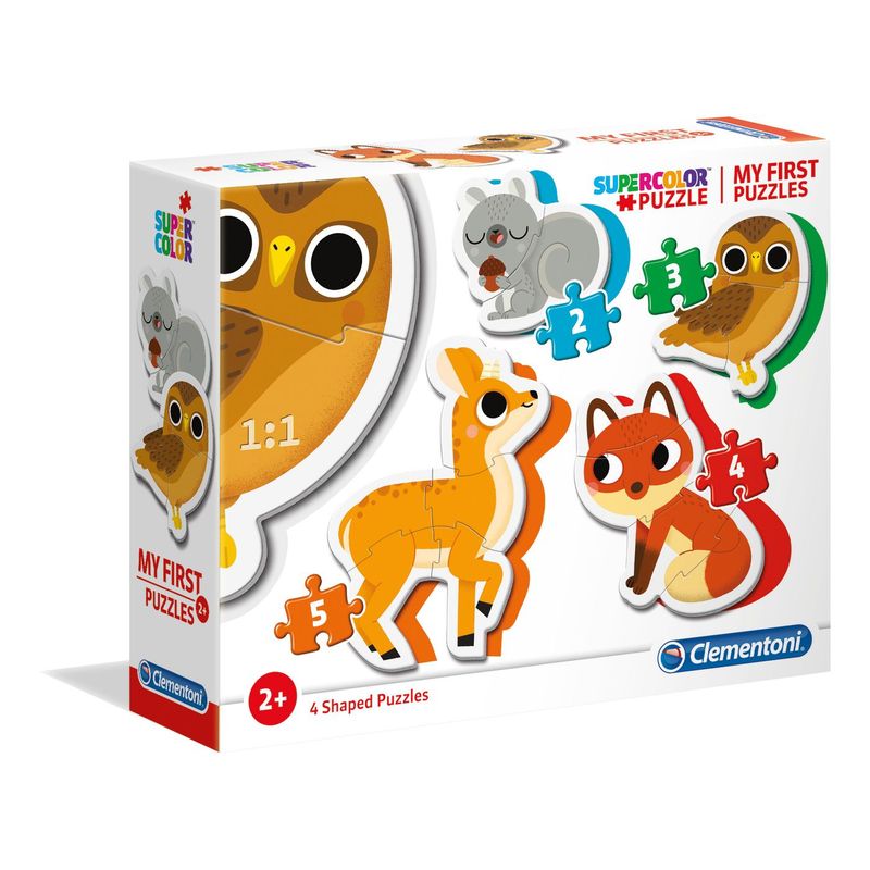 CLEMENTONI - Rompecabezas Para Niños Progresivo 5 En 1 Animales Clementon