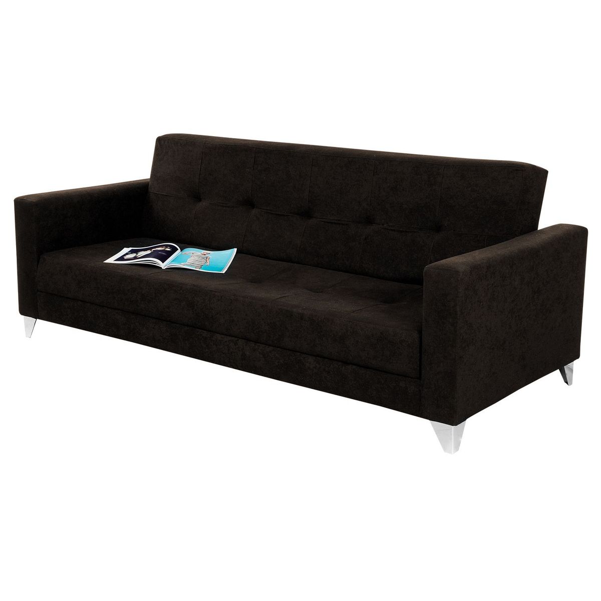 SOFA MARKET - Sofa Cama Duke 3 Puestos Tela Cafe