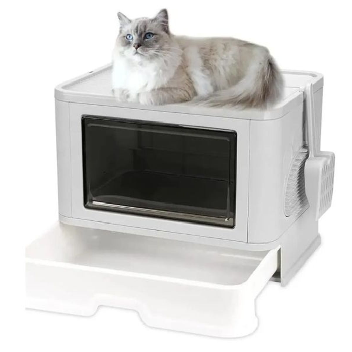 GENERICO - Arenero para gato con tapa plegable