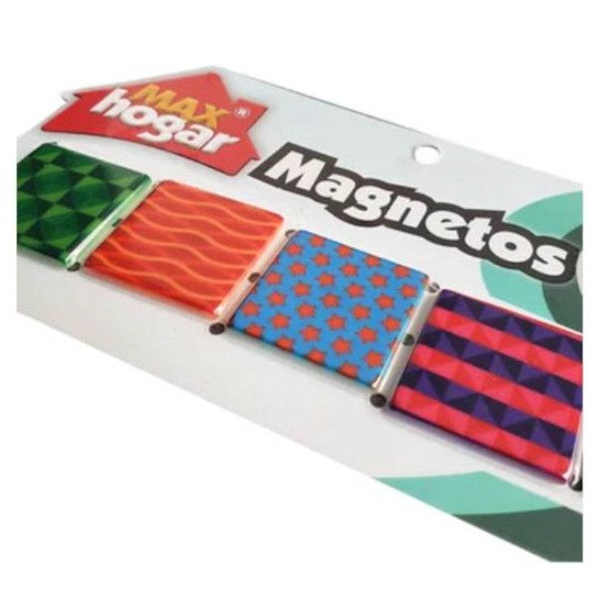MAX HOGAR - Imanes Magnéticos Decorativos X5 Para Nevera Max Hogar - geométricas