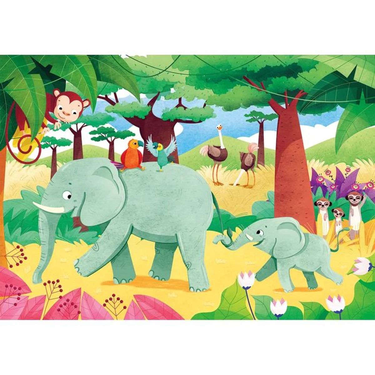 CLEMENTONI - Rompecabezas Progresivos Animales De La Selva