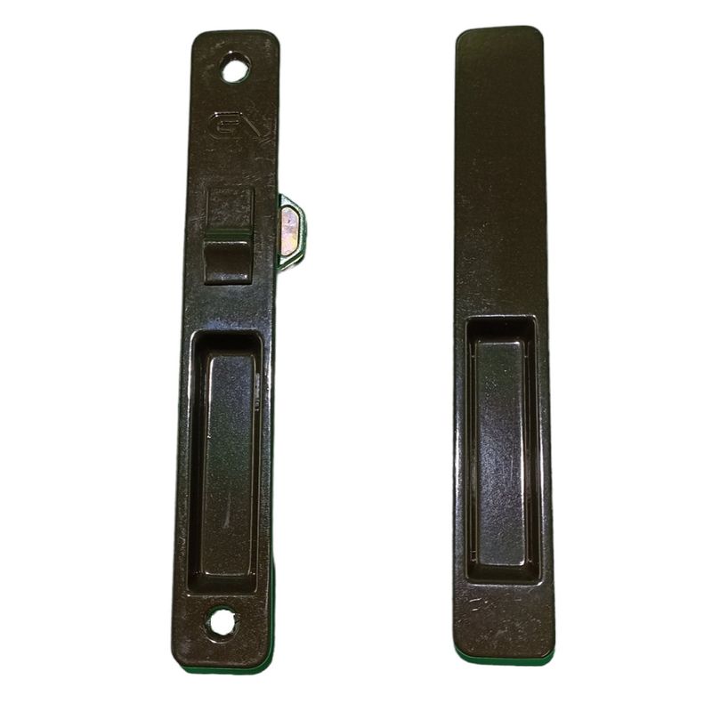 GENERICO - Cerradura De Impacto Sencilla Doble Para Ventana Corrediza Bronce