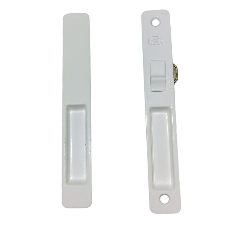 GENERICO - Cerradura De Impacto Sencilla Doble Para Ventana Corrediza Blanco