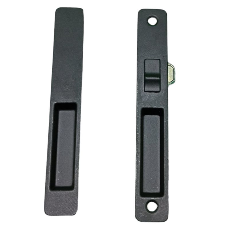 GENERICO - Cerradura De Impacto Sencilla Doble Para Ventana Corrediza Negro