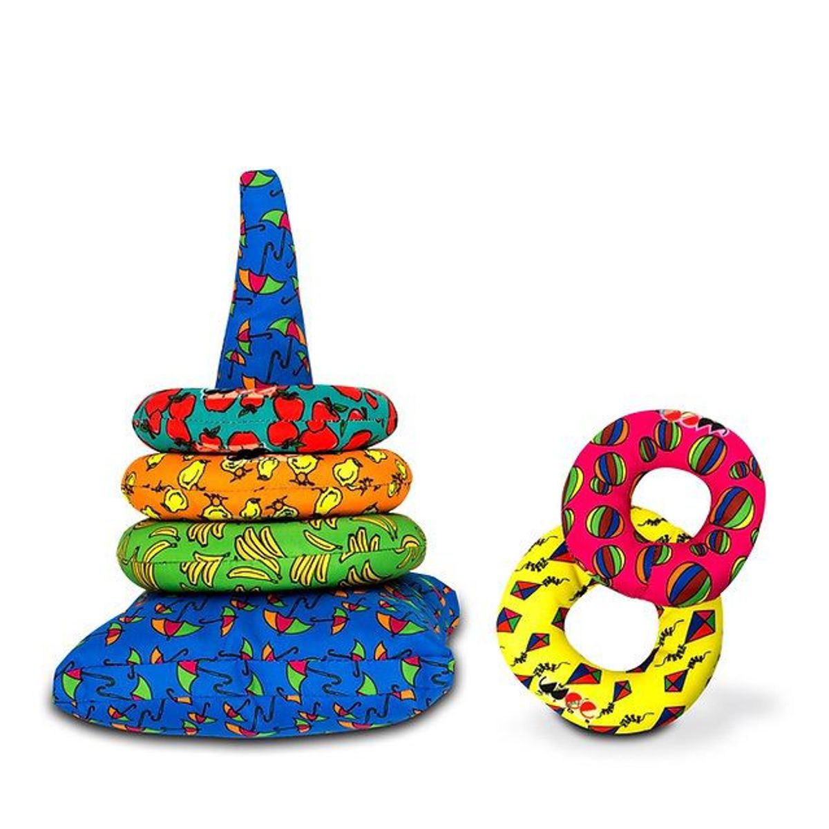 JUGANDO Y EDUCANDO - Juguete Bebe Para Ensartar Y Apilar Motricidad Espuma