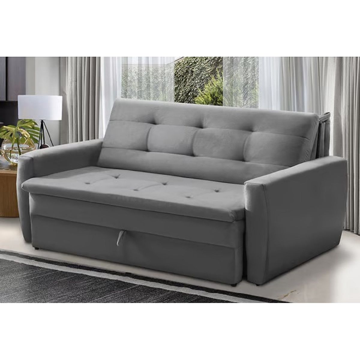 PLUMA HOME - NUEVO   Sofacama Renovece Grey  **2puestos Multifuncional