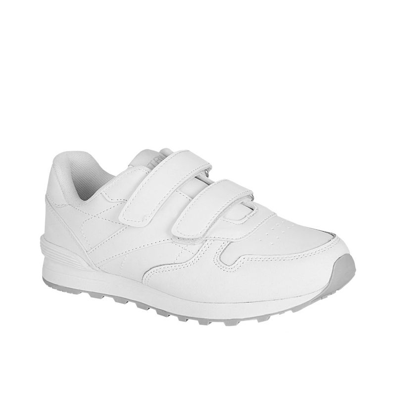 THROWING - Tenis Unisex marca THROWING en Color BLANCO  / TENIS DECIMO VELCRO 23