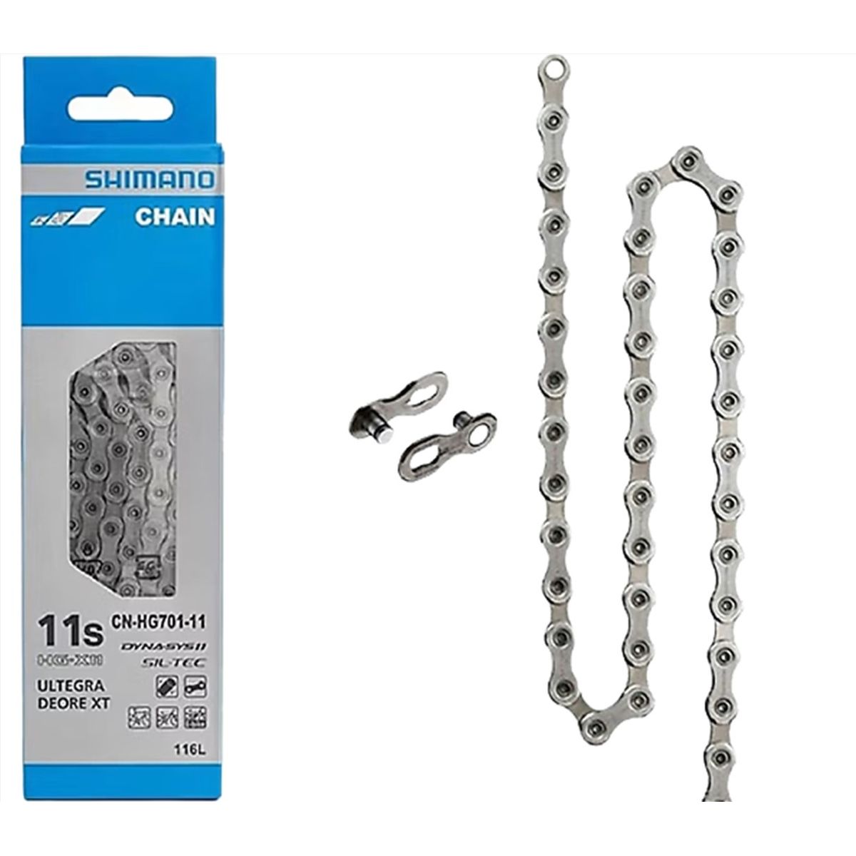 SHIMANO - Cadenilla Hg701 11 V Bicicleta Shimano Xt Ultegra Cadena