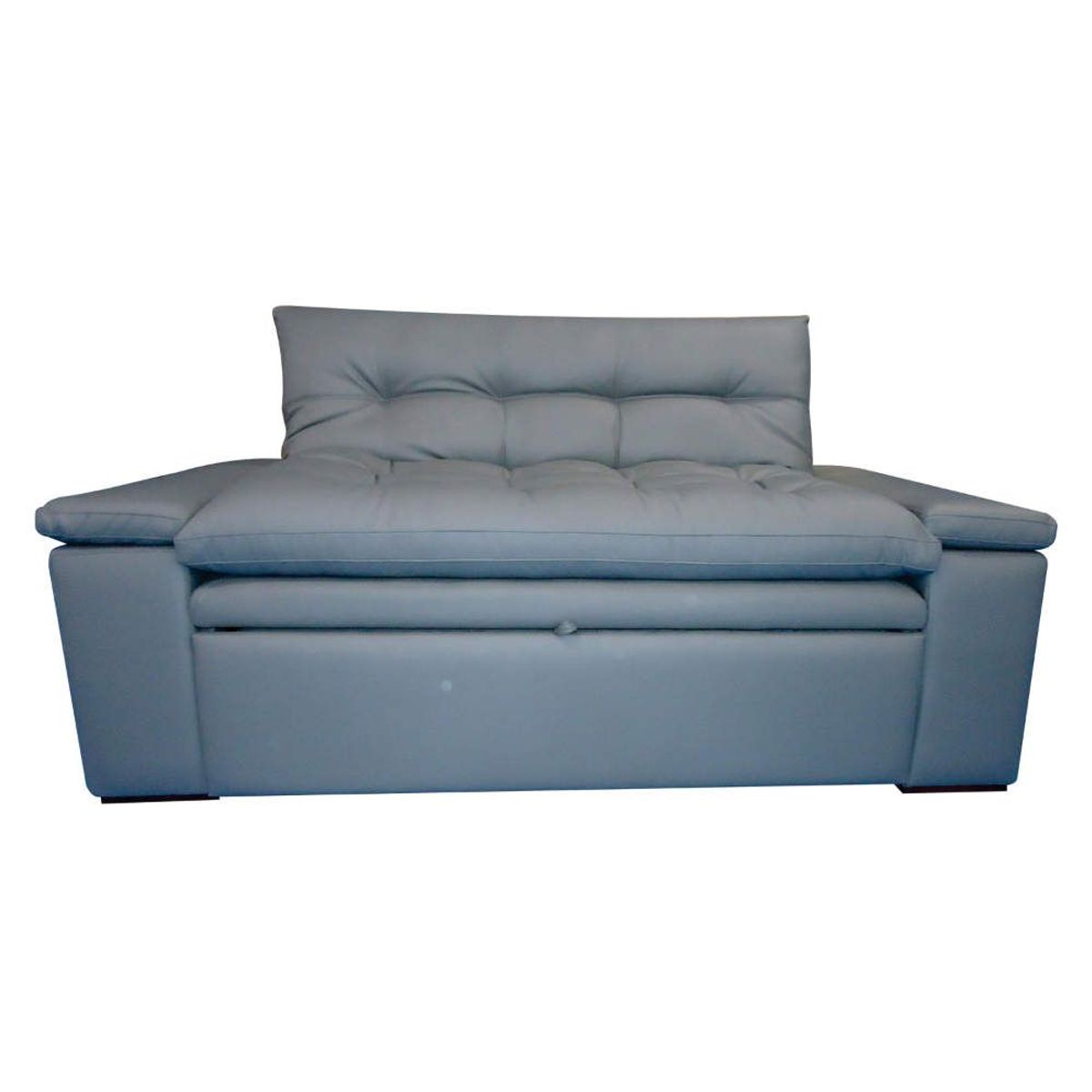 SOFA MARKET - Sofa Cama Cajon Rochester Ecocuero Gris