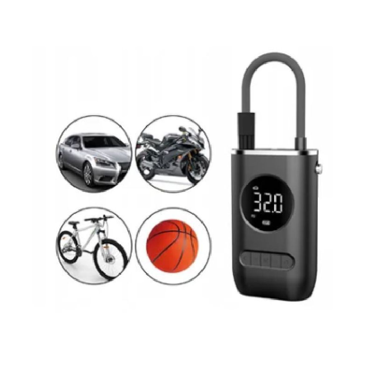 GENERICO - Compresor de llantas de carro bicicleta moto o balón