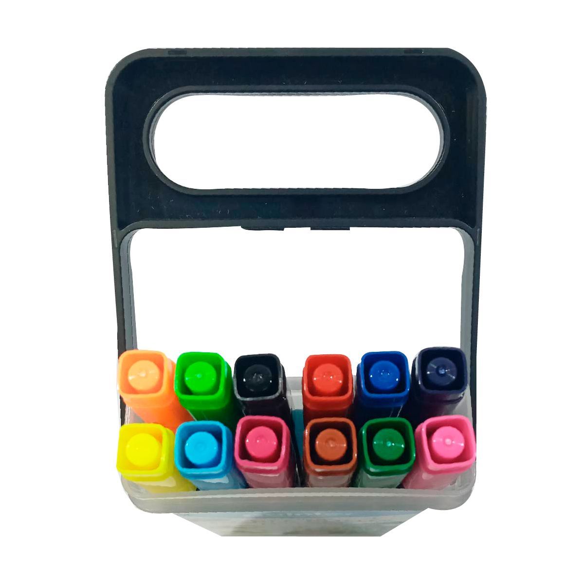 POINTER - Marcador Pointer Doble Punta, Pincel Y Fina X 12 Colores