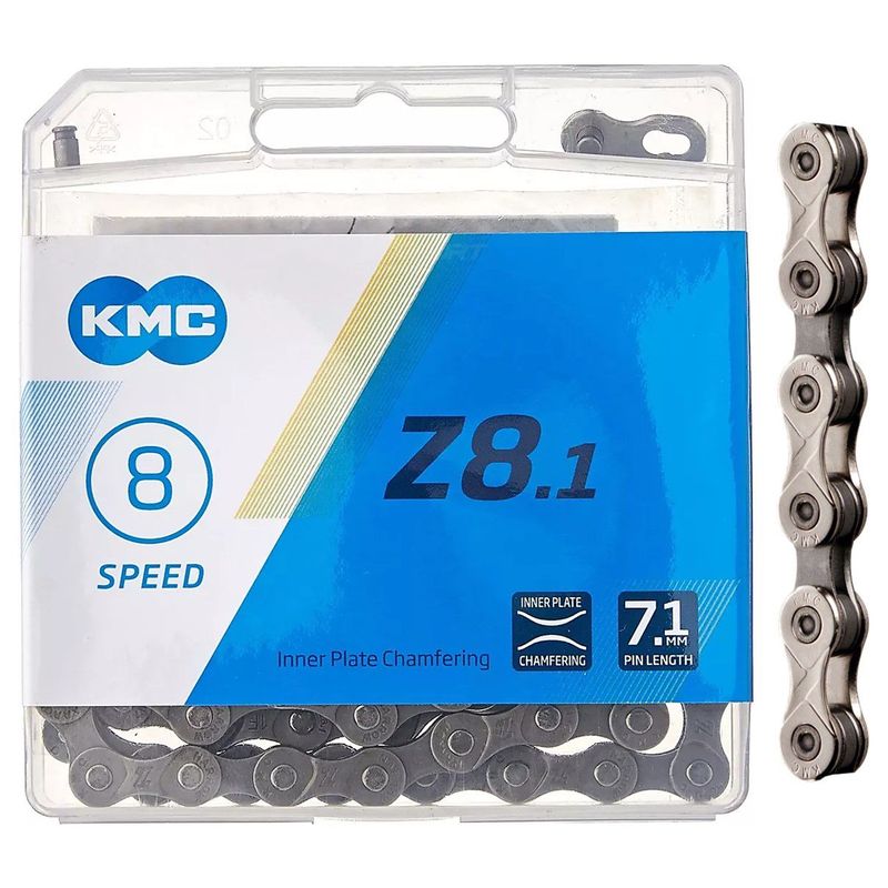 KMC - Cadenilla Z8 Bicicleta Kmc Cadena Ruta Montaña 8 Velocidad