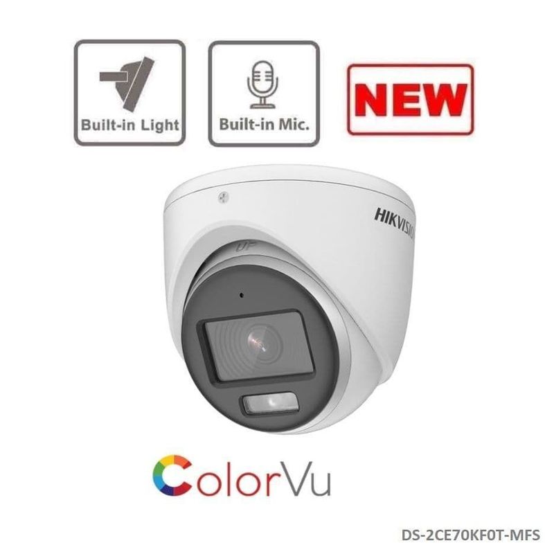 HIKVISION - CAMARA TURBO 3K COLORVU AUDIO TURRET EXIR LUZ.