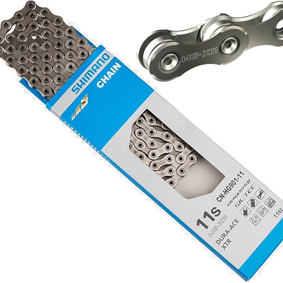 SHIMANO - Cadenilla Bicicleta Shimano Xtr Dura Ace Hg901 11 V Cadena