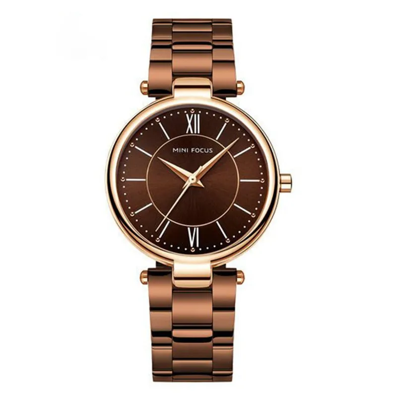 MINI FOCUS - RELOJ MINIFOCUS MUJER MARRÓN DORADO MF0189