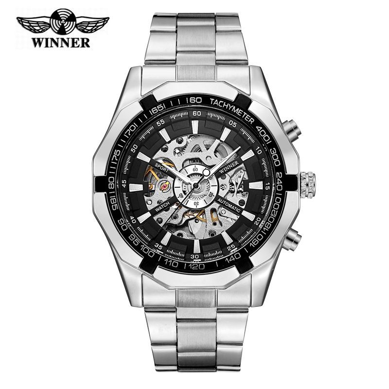FORSINING - RELOJ FORSINING MECANICO AUTOMATICO PLATEADO