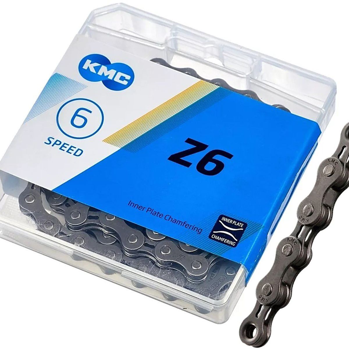 KMC - Cadenilla Bicicleta Kmc Z6 Cadena Ruta Montaña 6 Velocidades