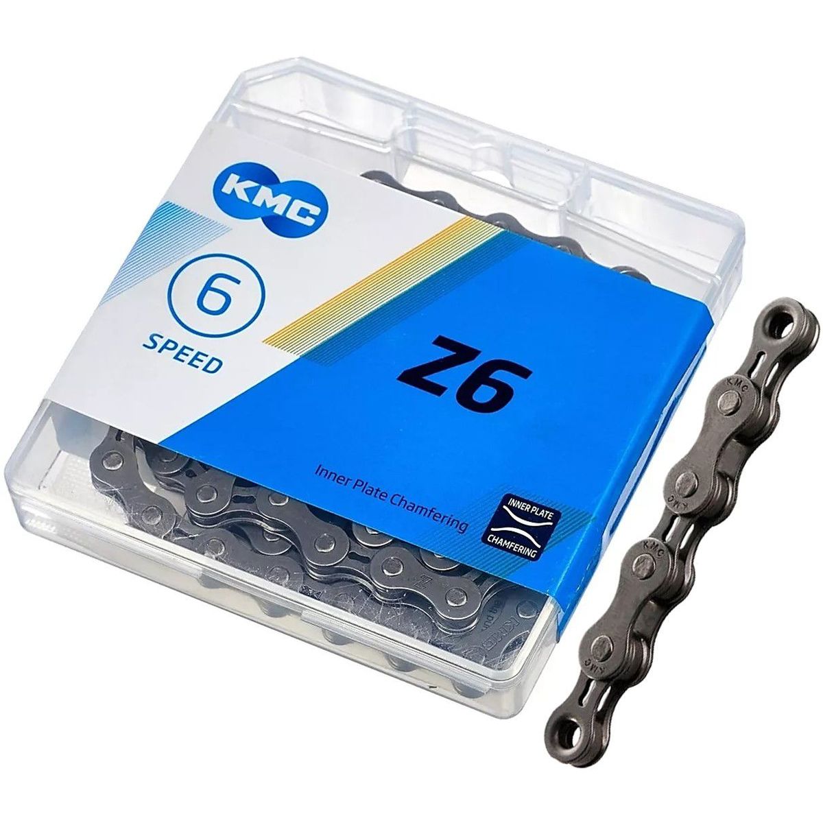 KMC - Cadenilla Bicicleta Kmc Z6 Cadena Ruta Montaña 6 Velocidades