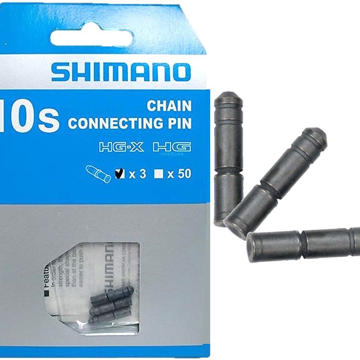 SHIMANO - Pin Conector Cadenilla Bicicleta Shimano 10 V Cadena 3 Pzs