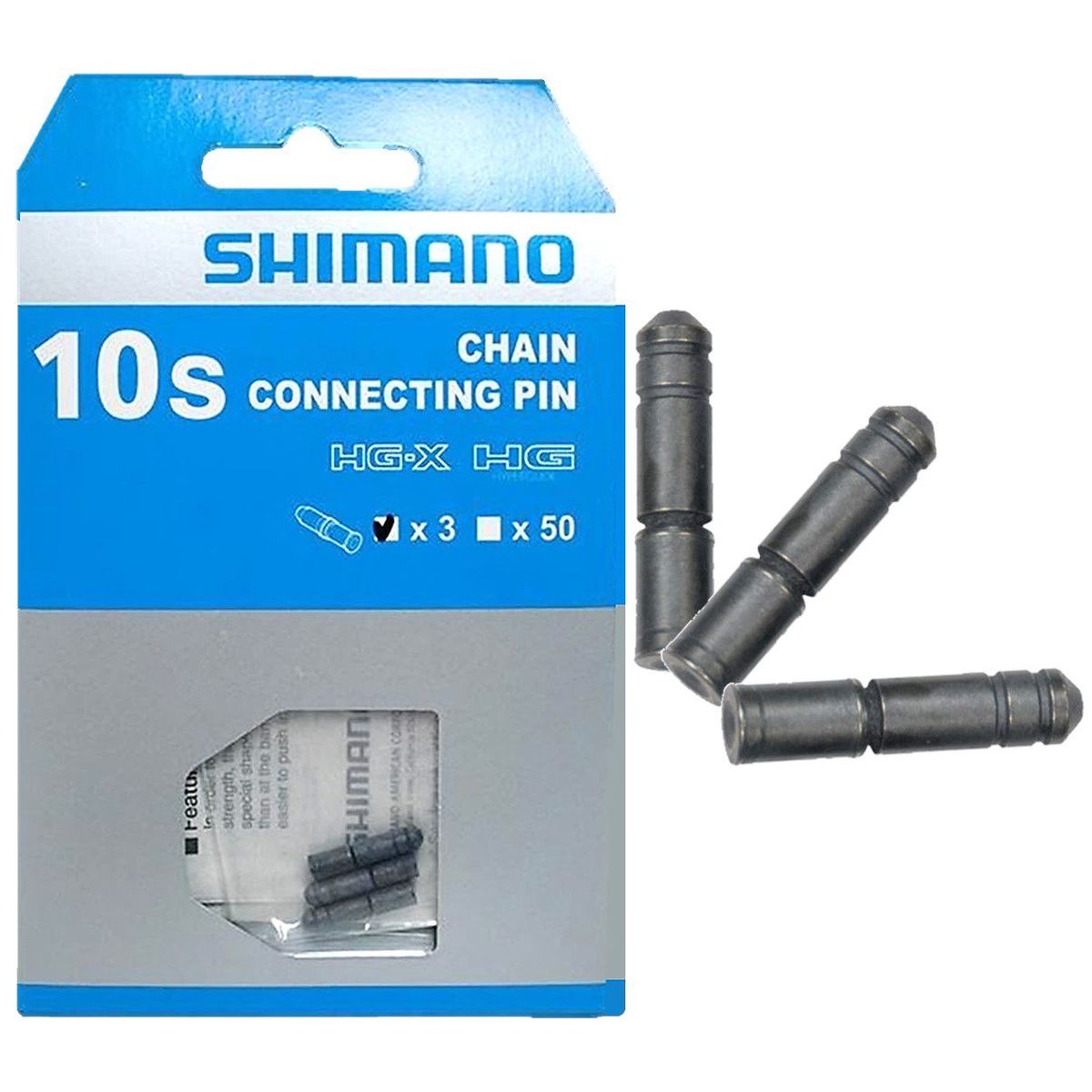 SHIMANO - Pin Conector Cadenilla Bicicleta Shimano 10 V Cadena 3 Pzs